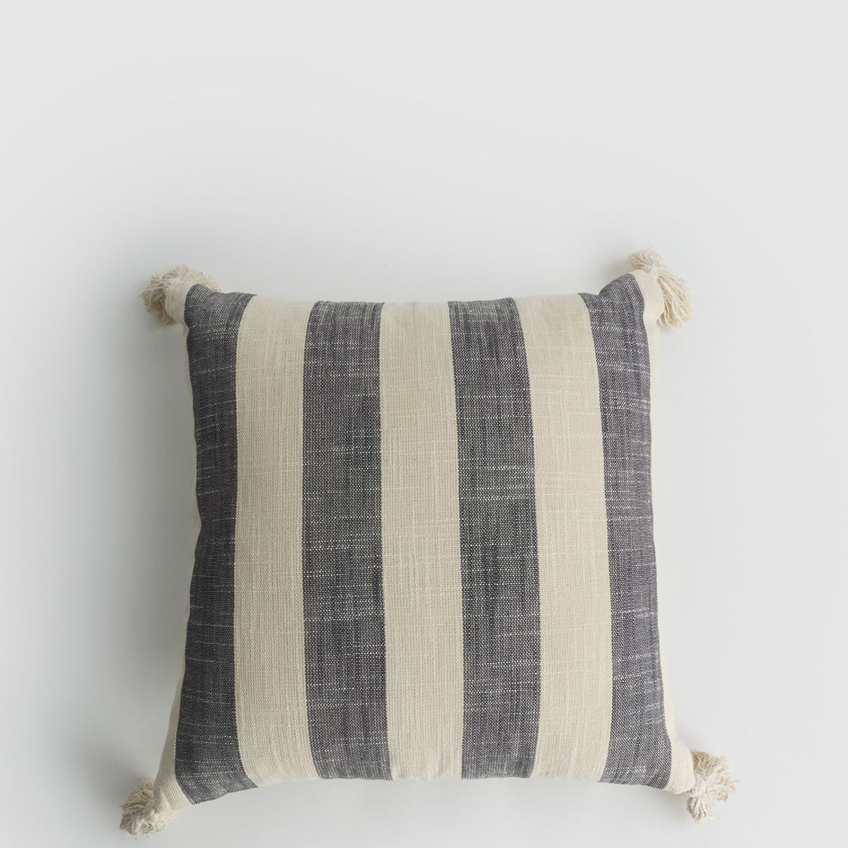 LOUNGE - Cojín Mujer Líneas Tassels 45 X 45 Cm Beige