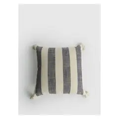 LOUNGE - Cojín Mujer Líneas Tassels 45 X 45 Cm Beige