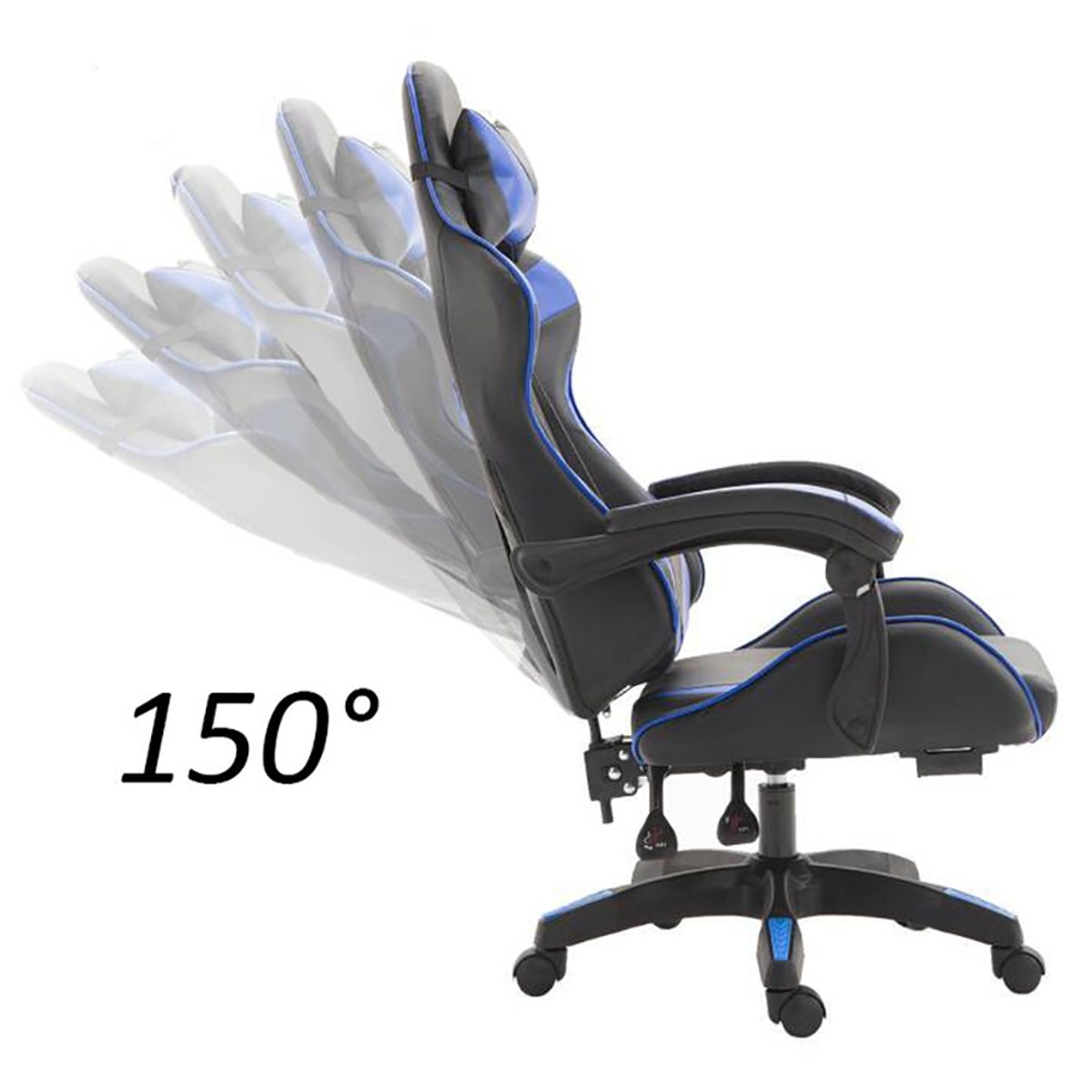 GENERICO - Silla Gamer King Games Azul 150