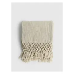 LOUNGE - Manta Bordes Tejidos