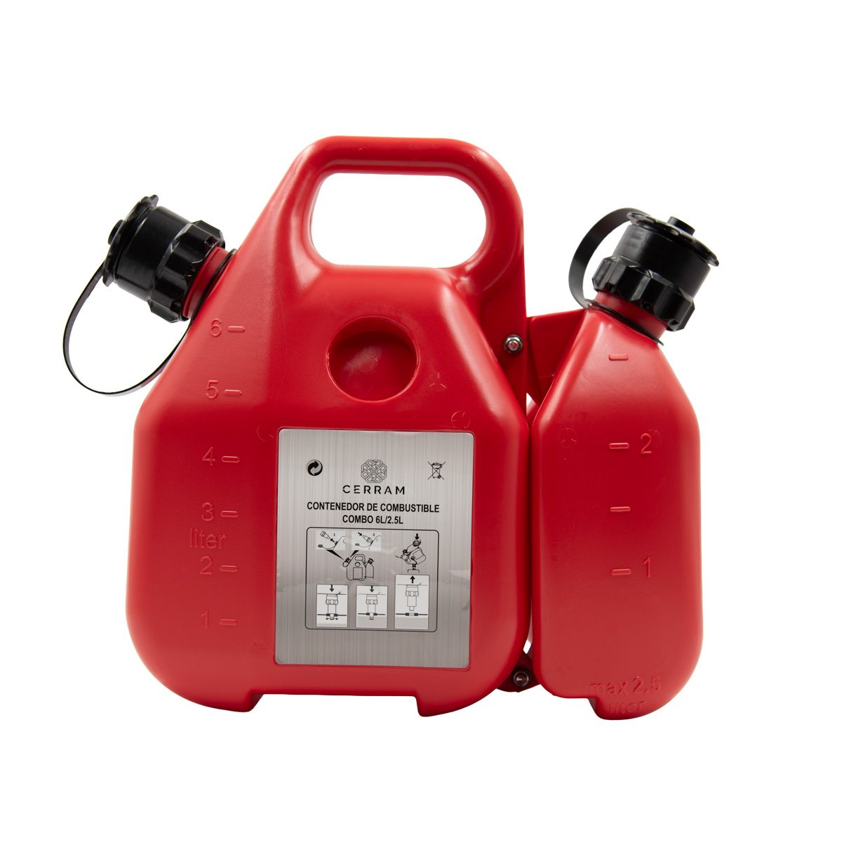 GENERICO - Bidon para mezcla 6 litros y 2.5 litros