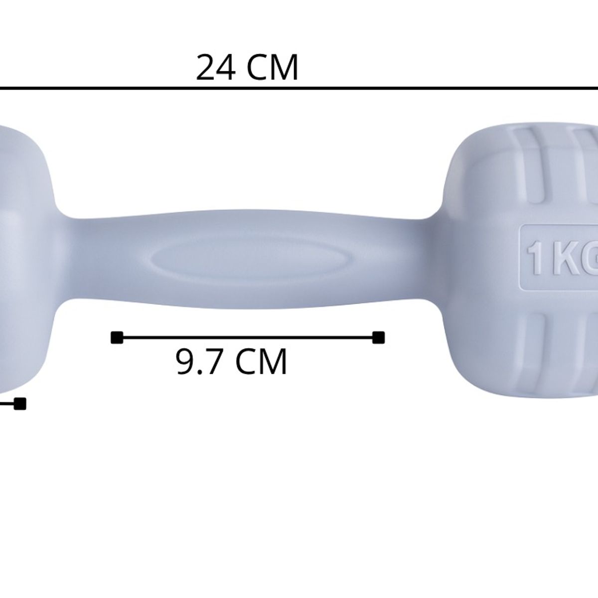 MADOKIN - Par Mancuernas Pvc 1 Kg C/u Total 2kg