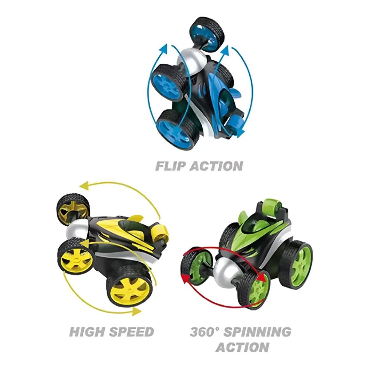 GENERICO - Auto a Control Remoto Autos Locos 360 Grados Stunt Car