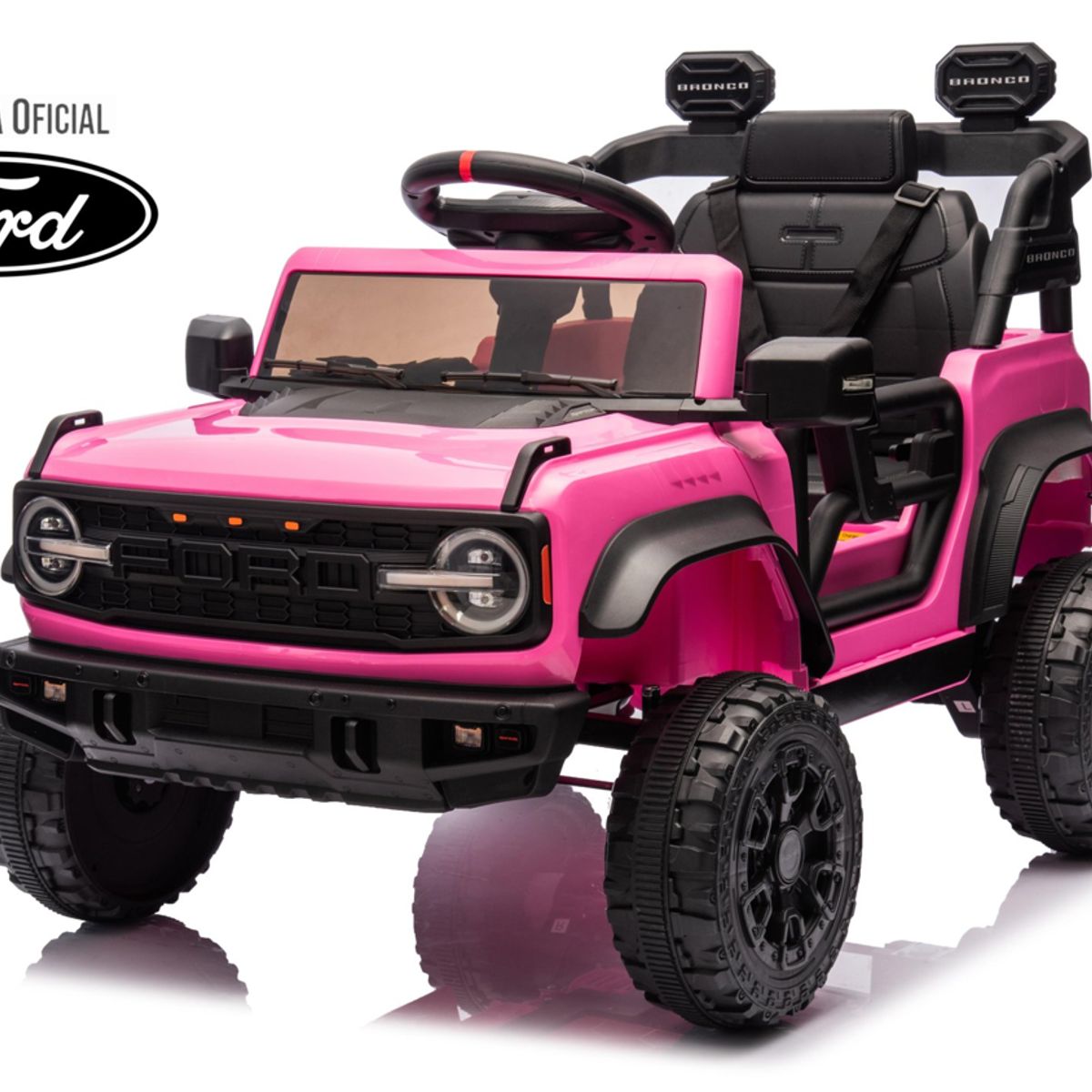 KIDSCOOL - Camioneta Ford Bronco Rosada 12V