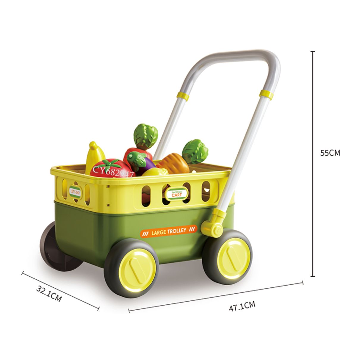 SPACEZAT - Carrito de Compras Supermercado con Accesorios