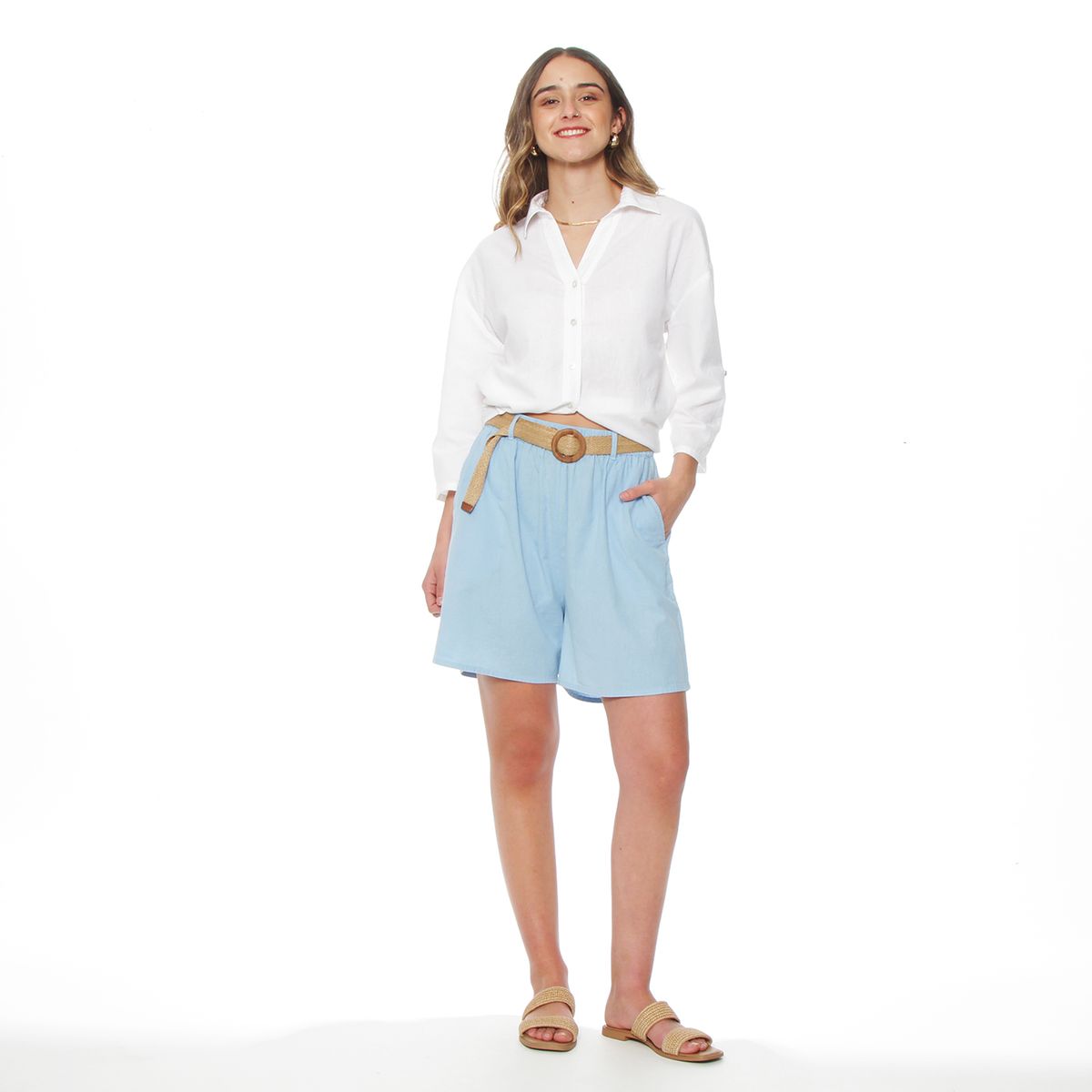 WADOS - SHORT LINO CON CINTURON