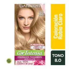 GARNIER - Nutrisse Cor Intensa Coloración Permanente 8.0 Rubio Claro