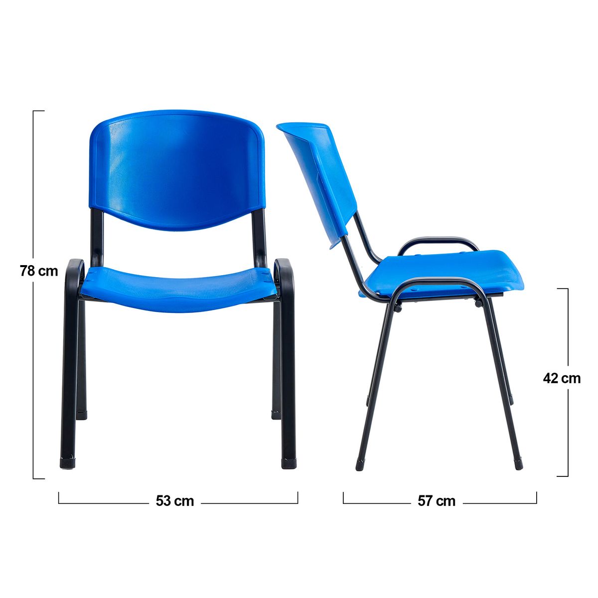NOVAHUS - Silla Visita Iso Azul