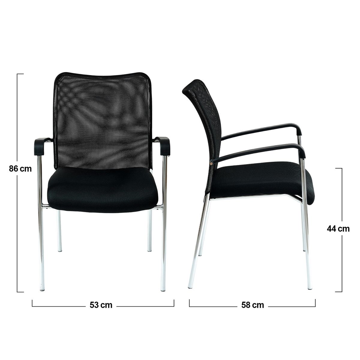 NOVAHUS - Silla Visita Strong Negra