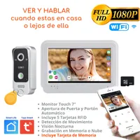 Video Portero Wifi Inteligente Full Hd Touch 7 Pulgadas - 4 Hilos