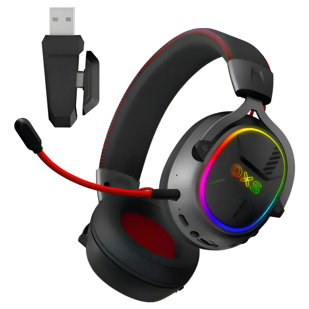 OXS - Auriculares Inalámbricos Gaming Audífonos Gamer Oxs G2 Gh02 Negro