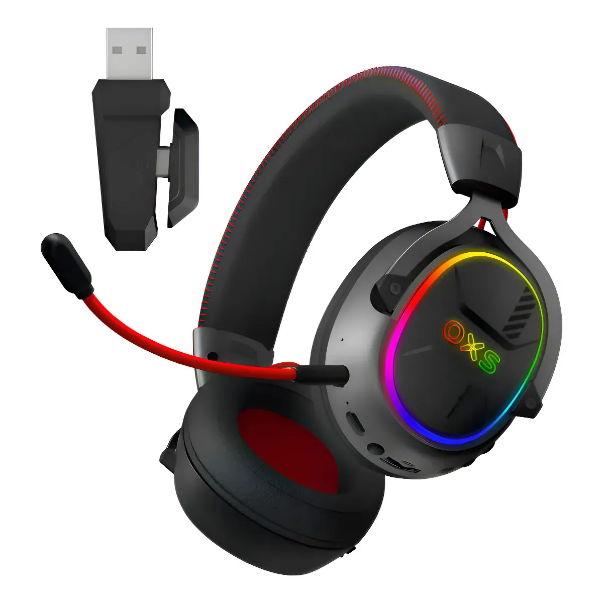 OXS - Auriculares Inalámbricos Gaming Audífonos Gamer Oxs G2 Gh02 Negro