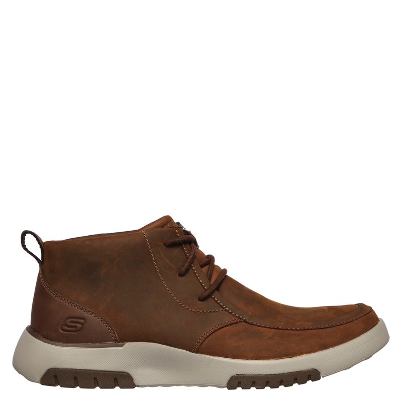 SKECHERS - Botín Hombre Café