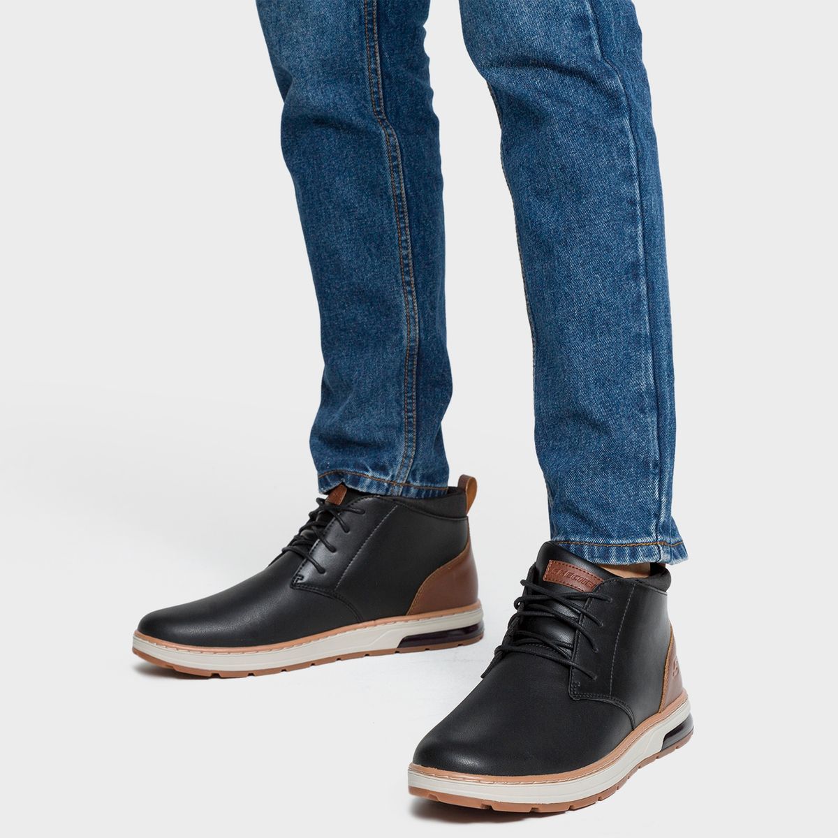 SKECHERS - Botín Hombre Negro