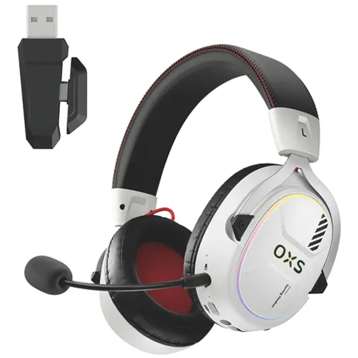 OXS - Auriculares Inalámbricos Gaming Audífonos Gamer Oxs Gh02 Blanco