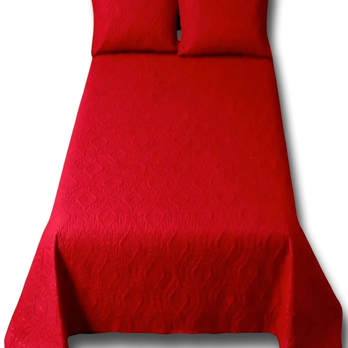 GENERICO - COBERTOR COLCHA DE VERANO QUILT KING - SUPER KING 250 CM X 270 CM ROJO