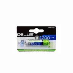 DBLUE - AAA 1200 mAh Recargables + energía limpia y reutilizable