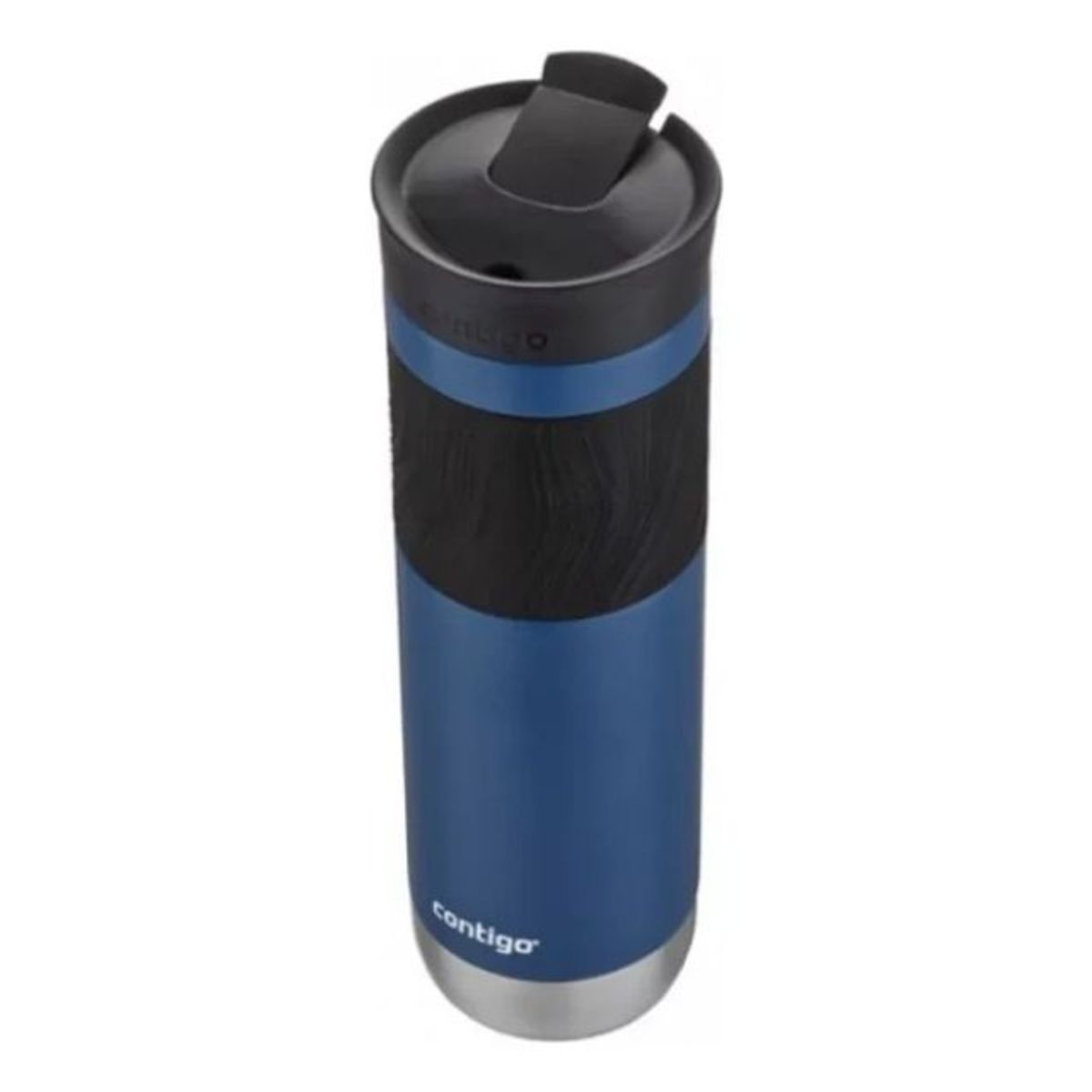 CONTIGO - Mug Contigo Byron 2.0 de acero inoxidable 710 ml, azul, con tapa SNAPSEAL™, y agarre texturizado