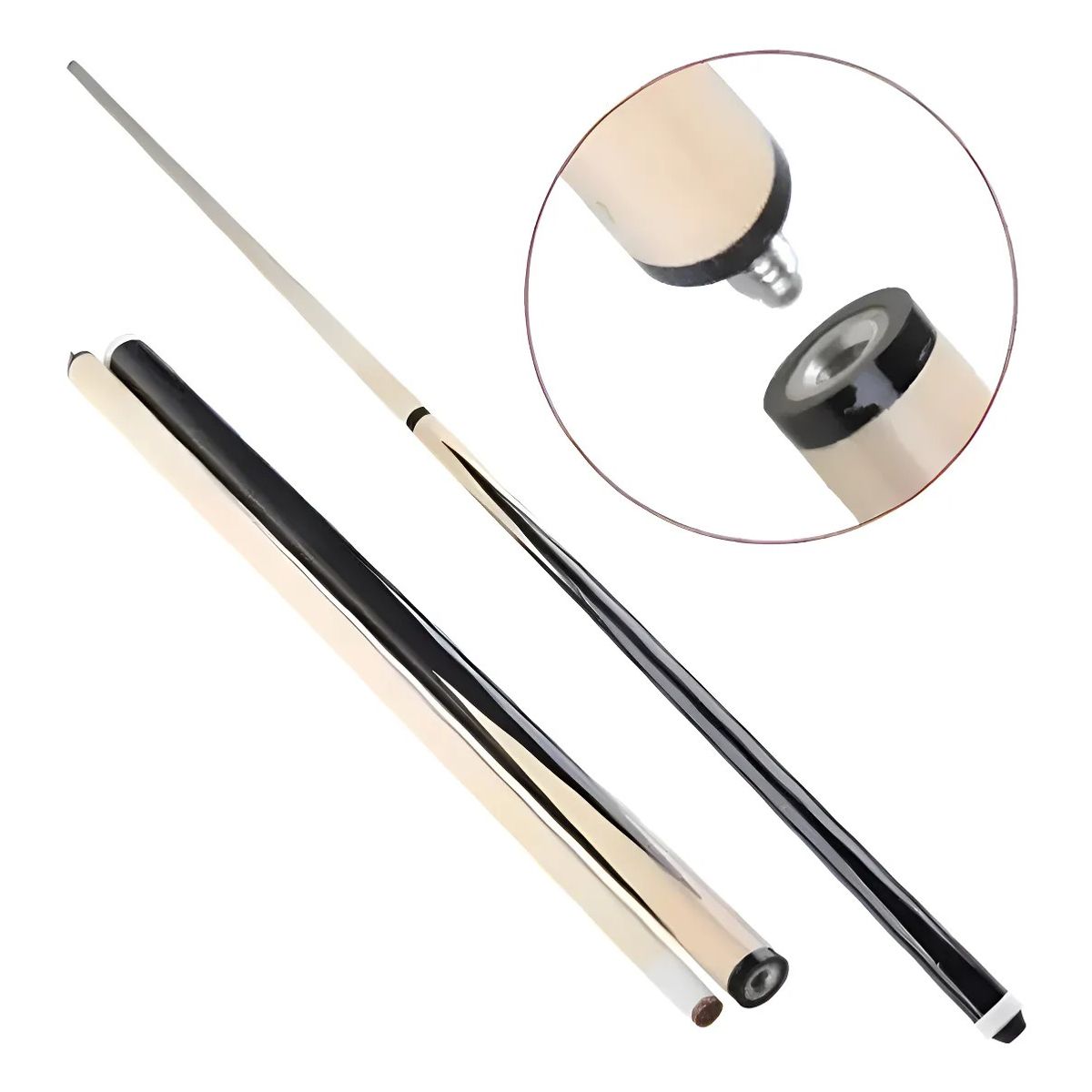 GENERICO - 45cm Taco Ramin De Punta Atornillable Billar Beige Liso