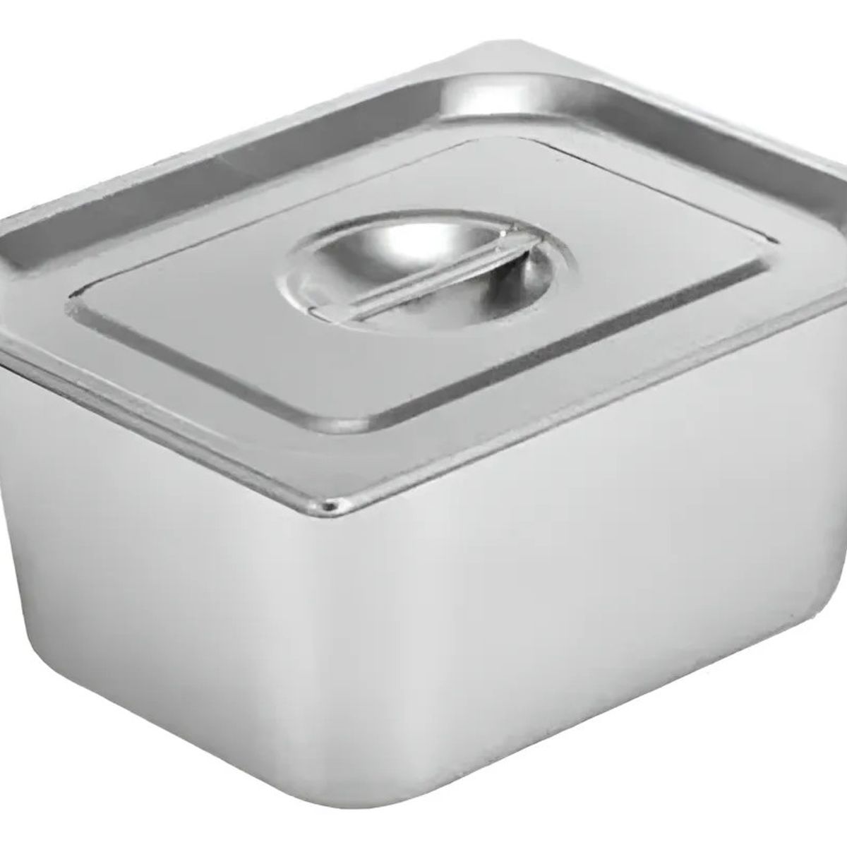 GENERICO - Deposito Gastronomico Con Tapa 325x18 Plateado