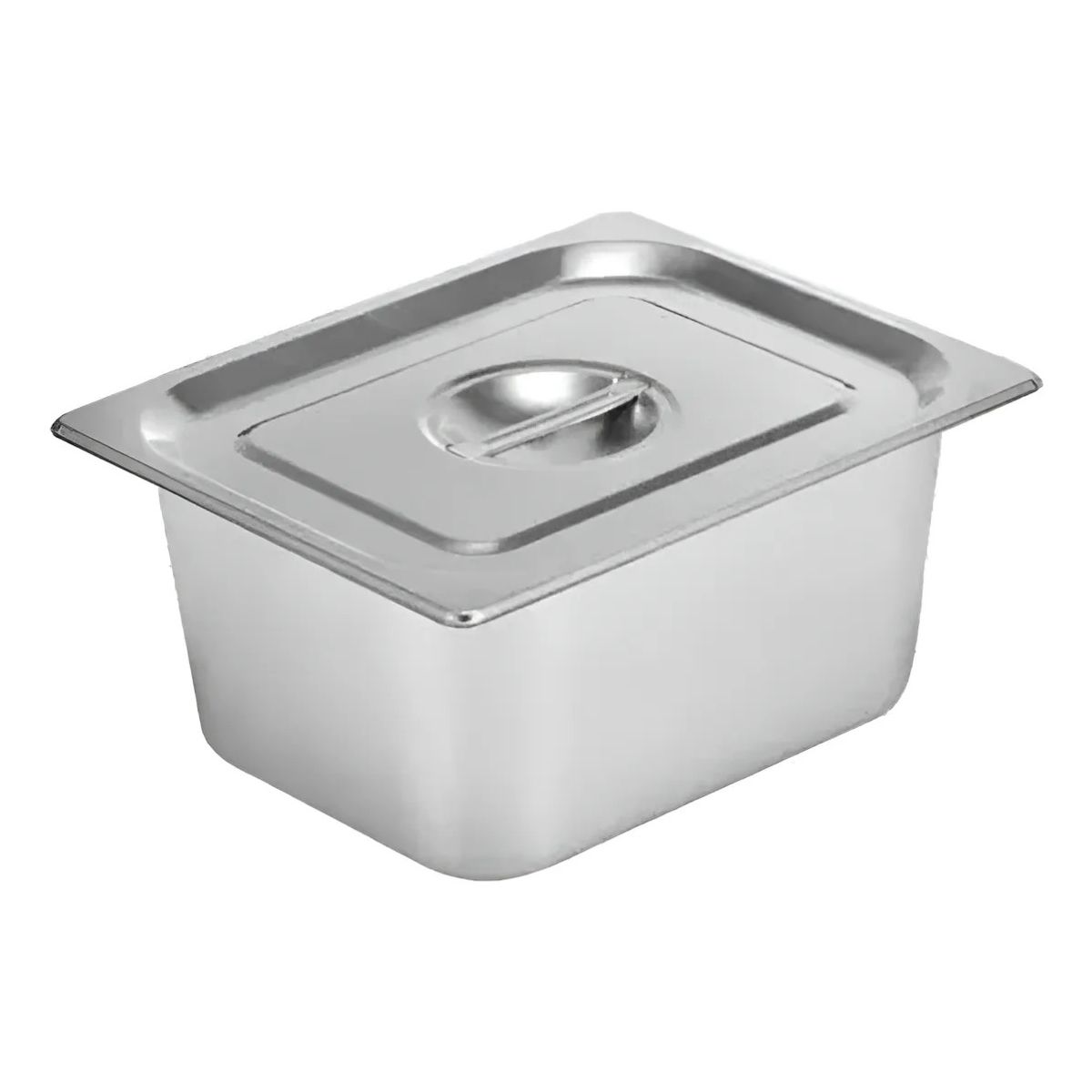 GENERICO - Deposito Gastronomico Con Tapa 325x18 Plateado