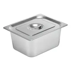 GENERICO - Deposito Gastronomico Con Tapa 325x18 Plateado