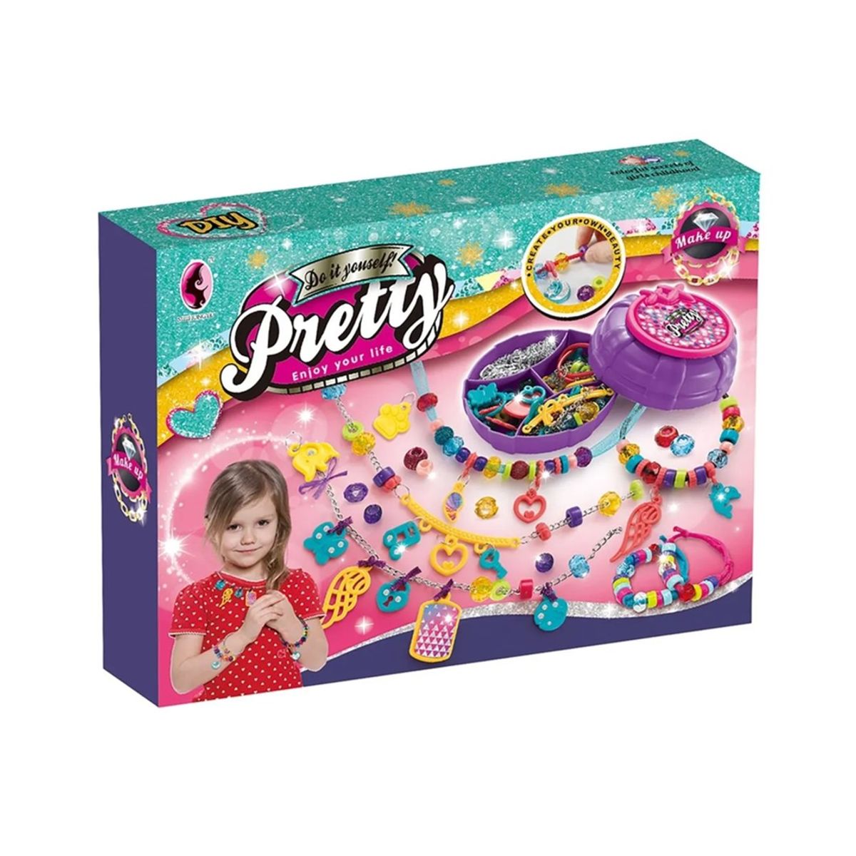 GENERICO - Juguete Set Para Fabricar Pulseras Bisutería Para Niños