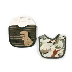 TEDMIMAK - Baberos de algodon bebe pack 2 unidades 0/12 meses