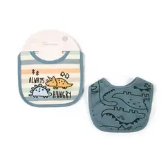 TEDMIMAK - Baberos de algodon bebe pack 2 unidades 0/12 meses