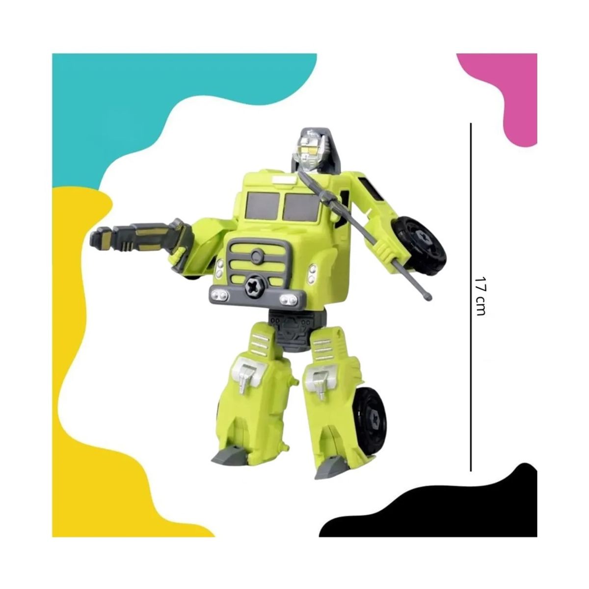 GENERICO - Juguete Auto Transformer Verde 4 En 1