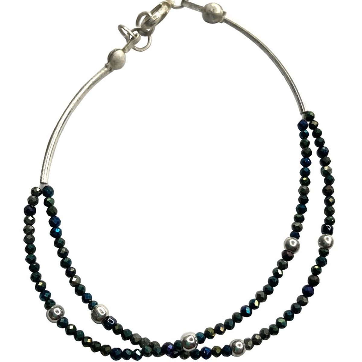 TAETHAI - Pulsera de plata 925 con piedra Diamantina