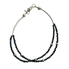 TAETHAI - Pulsera de plata 925 con piedra Diamantina