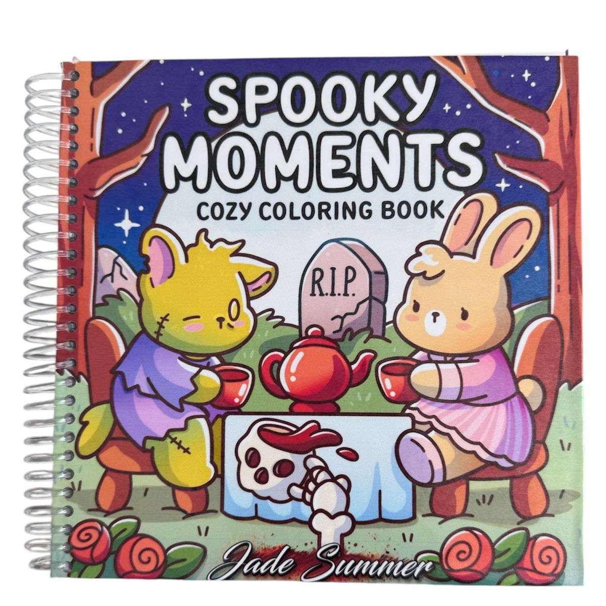 GENERICO - Spooky Moments Libro para Colorear  Jade Summer  Halloween Brujas y Calabazas  Antiestrés Adultos