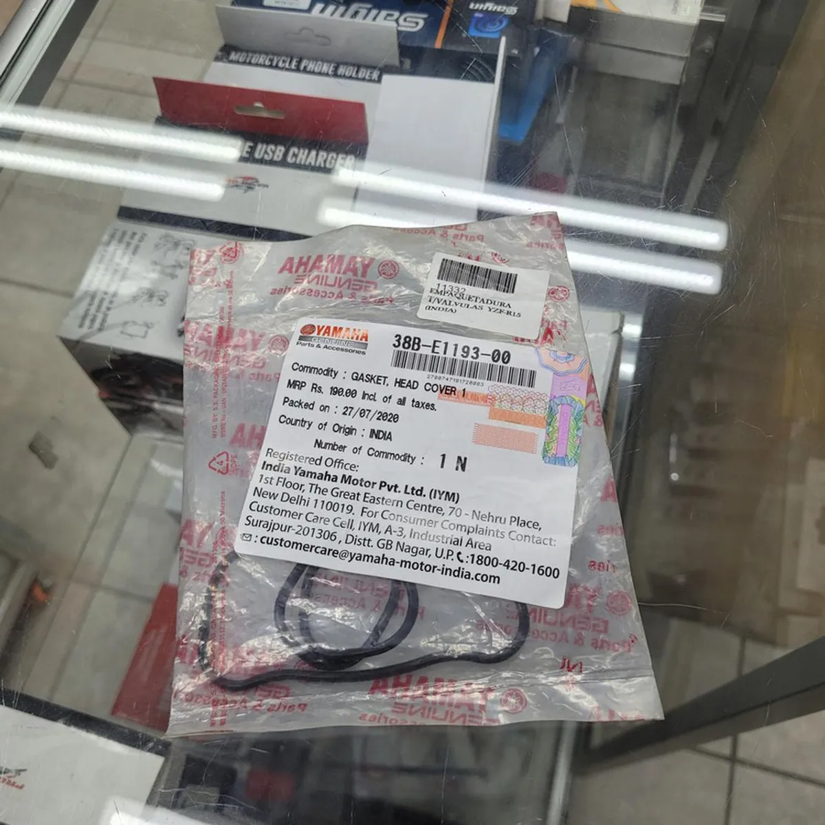 GENERICO - Empaquetadura Tapa De Valvula Yamaha R15 V1 - V2 Original