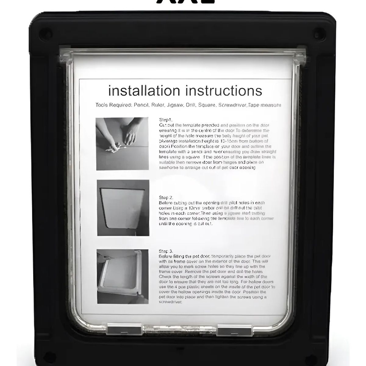 GENERICO - Puerta Exterior Grande XXL Para Perro Gato Mascota