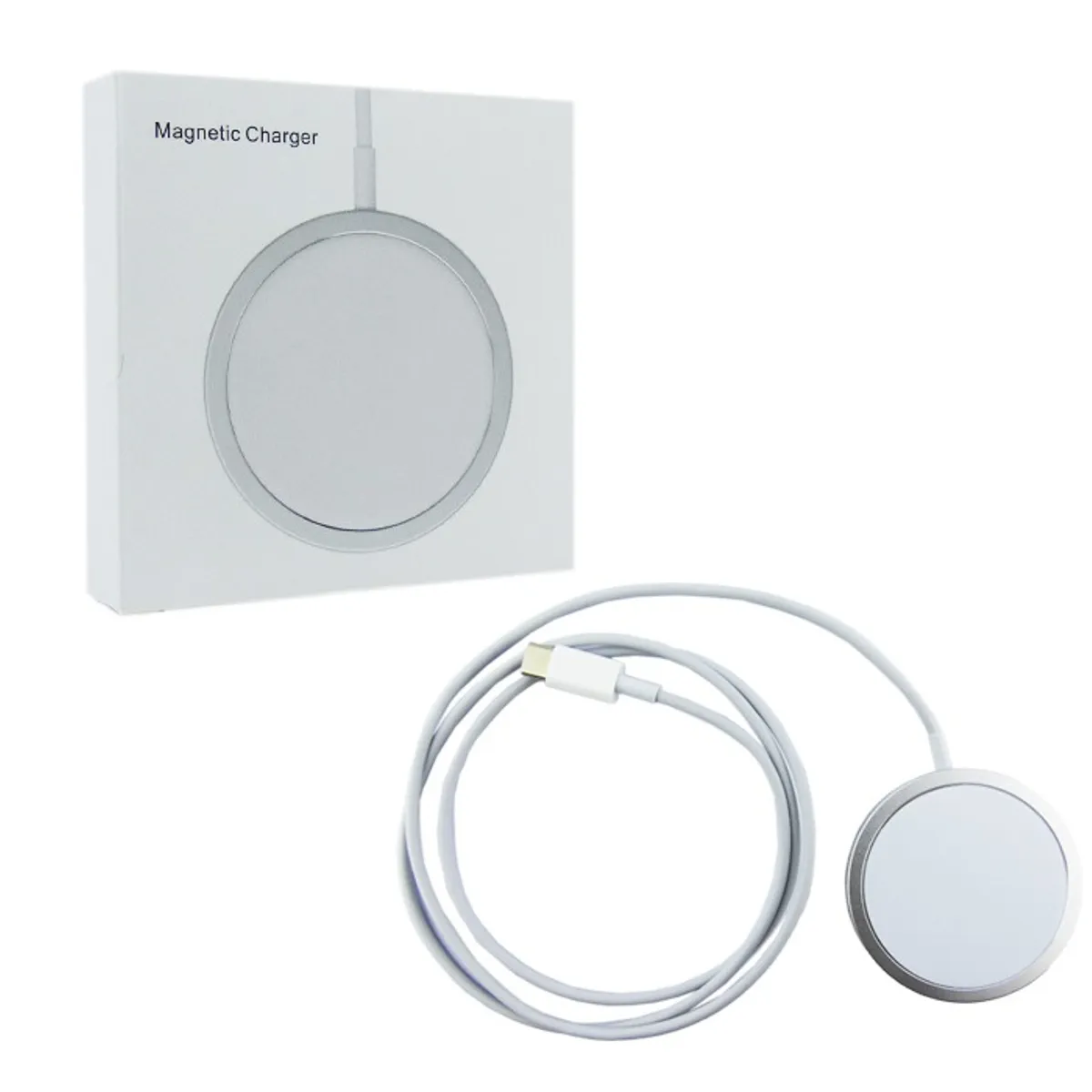 GENERICO - Cargador Inalambrico Redondo TYPE-C Para Smartphone