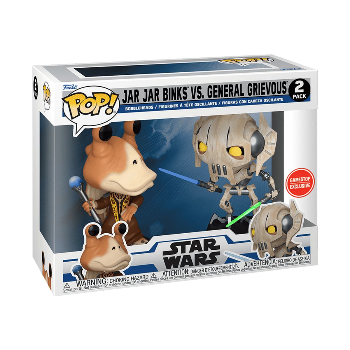 FUNKO - Funko Pop Jar Jar Binks Vs General Grievous