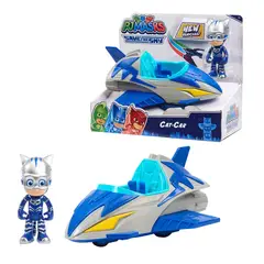 PJ MASKS - Auto Cat-Car con figura de Catboy para niños 3+ azul