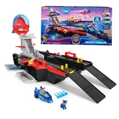 PAW PATROL - Portaaviones de juguete con figura Chase 3+ años
