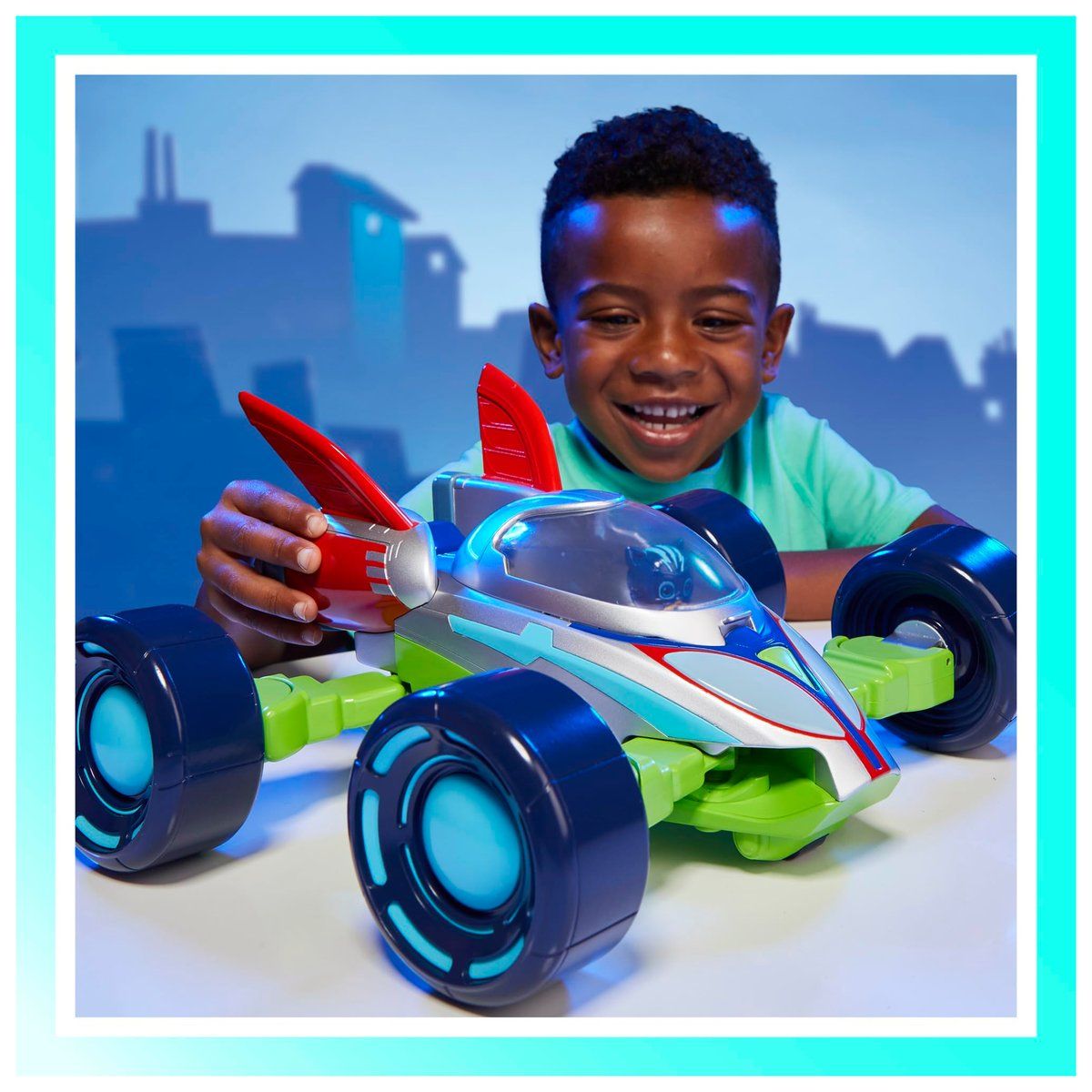 PJ MASKS - Vehículo convertible PJ Masks 3 en 1 con luces y sonidos