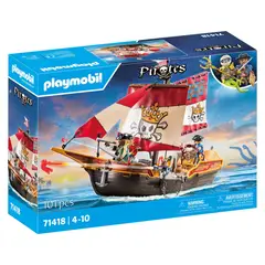 PLAYMOBIL - Barco pirata con 2 figuras y 98 accesorios 71418 multicolor