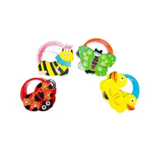 GENERICO - Juguete pandereta de madera musical para niños con diseño de animales