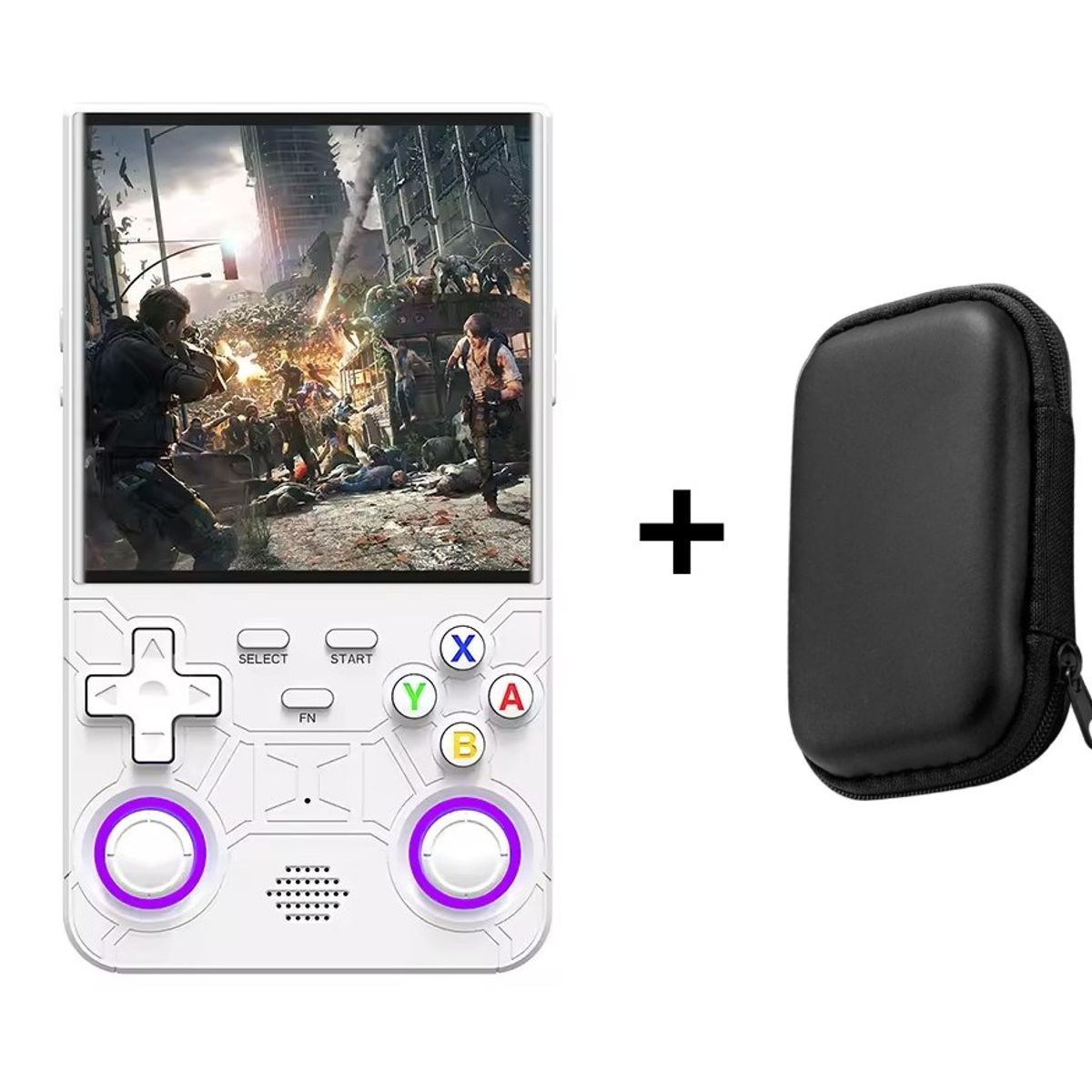 GENERICO - Consola Portátil Ultra Color Blanco mas funda de regalo