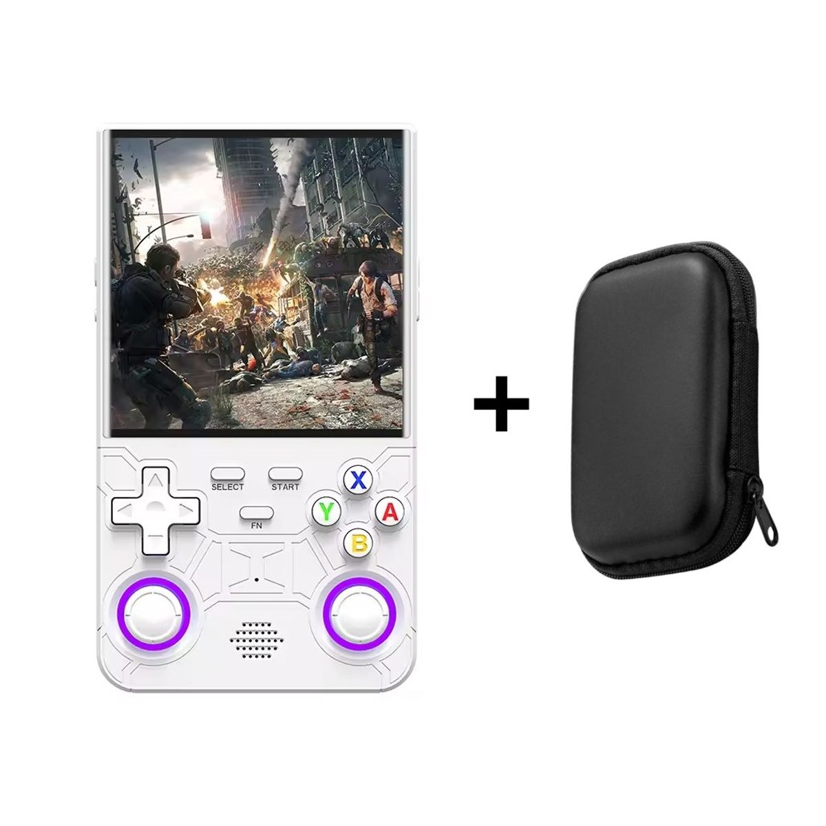 GENERICO - Consola Portátil Ultra Color Blanco mas funda de regalo