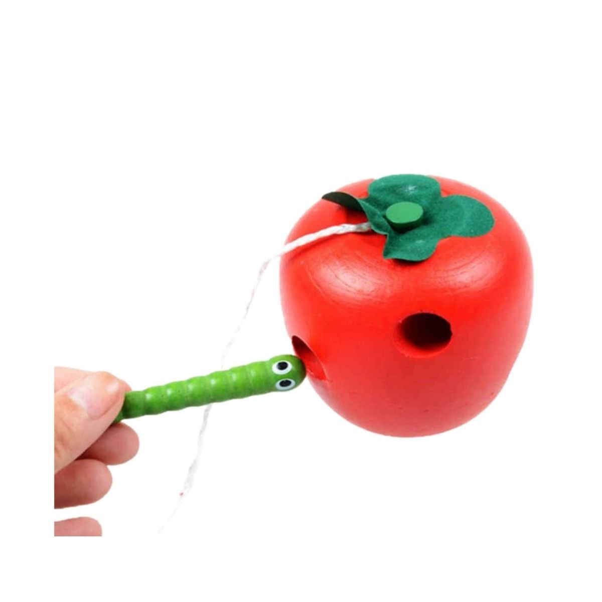 GENERICO - ENHEBRADOR MANZANA JUGUETE EDUCATIVO