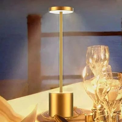 Imagen 2 del producto Lámpara De Mesa Recargable Lámpara Inalámbrica LED de metal-Oro