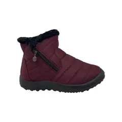 HERIEL - Bota Burdeos Impermeable Mujer