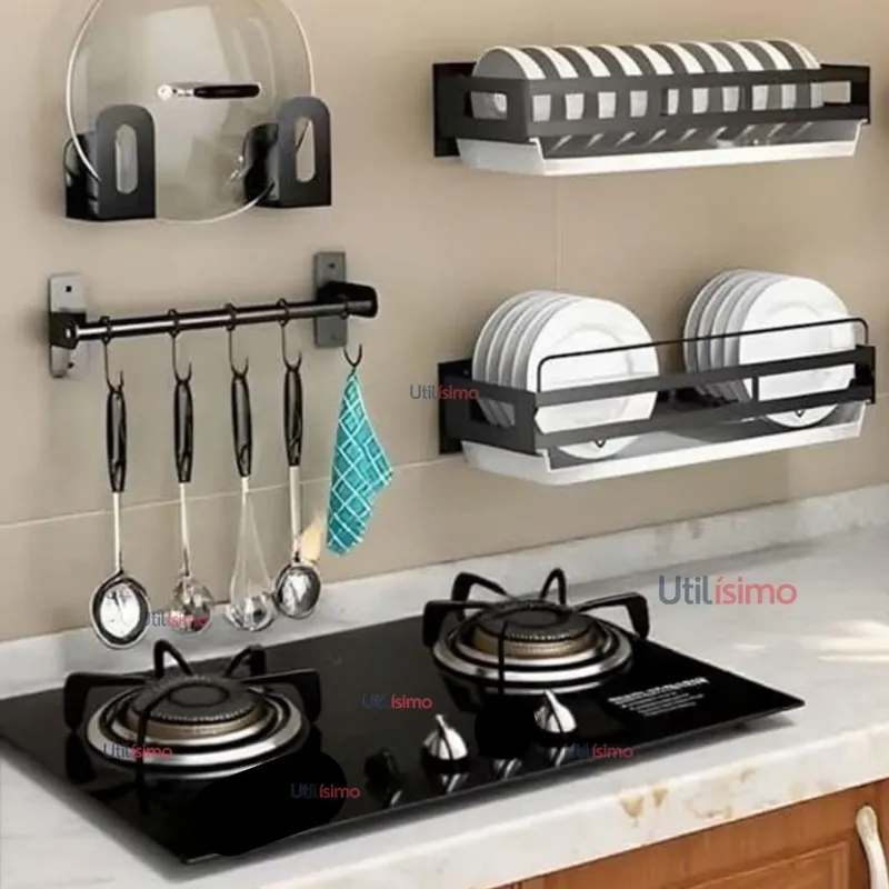 LINE - Cocina Encimera a Gas Licuado 2 platos Vidrio Templado Cocinilla Negro