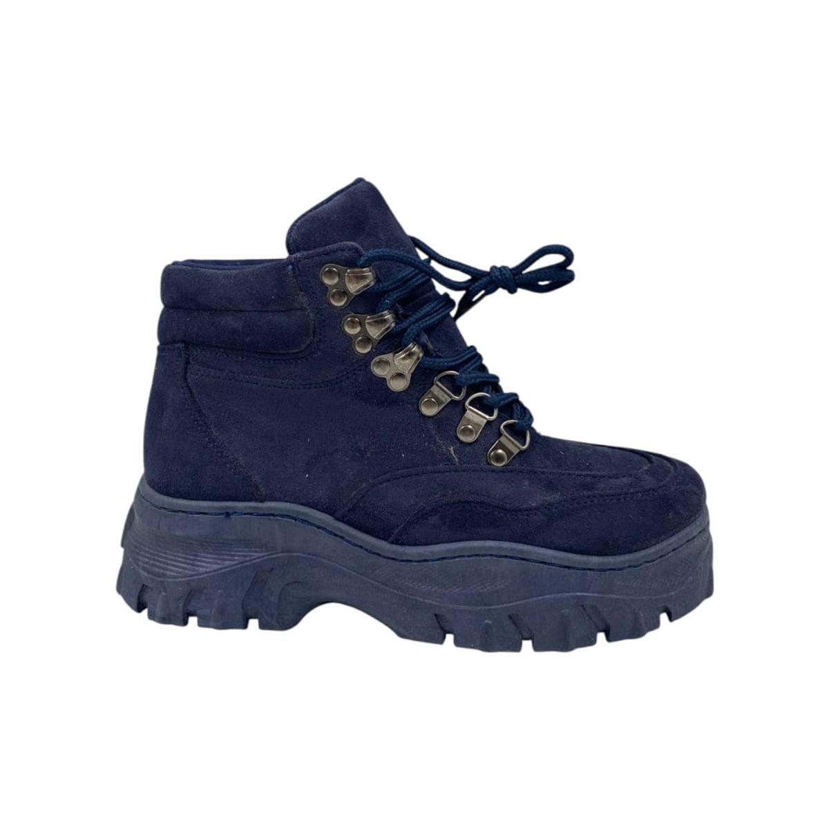 HERIEL - Zapatilla Azul Plataforma Mujer