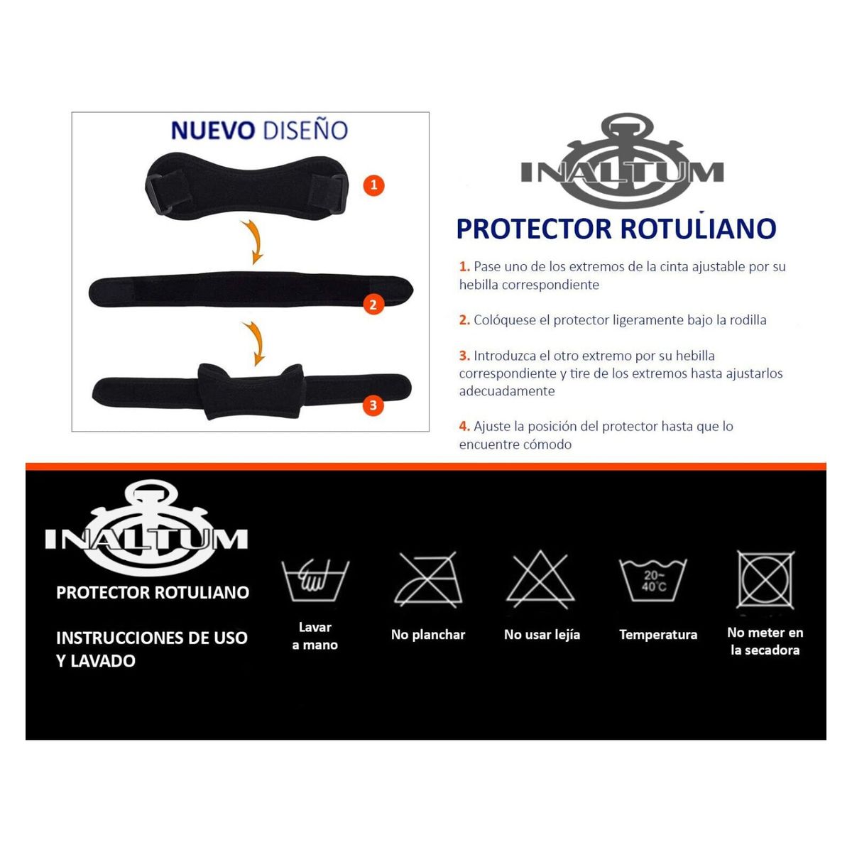 GENERICO - Rodillera Menisquera Strap Con Velcro